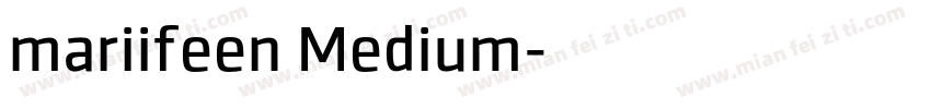 mariifeen Medium字体转换